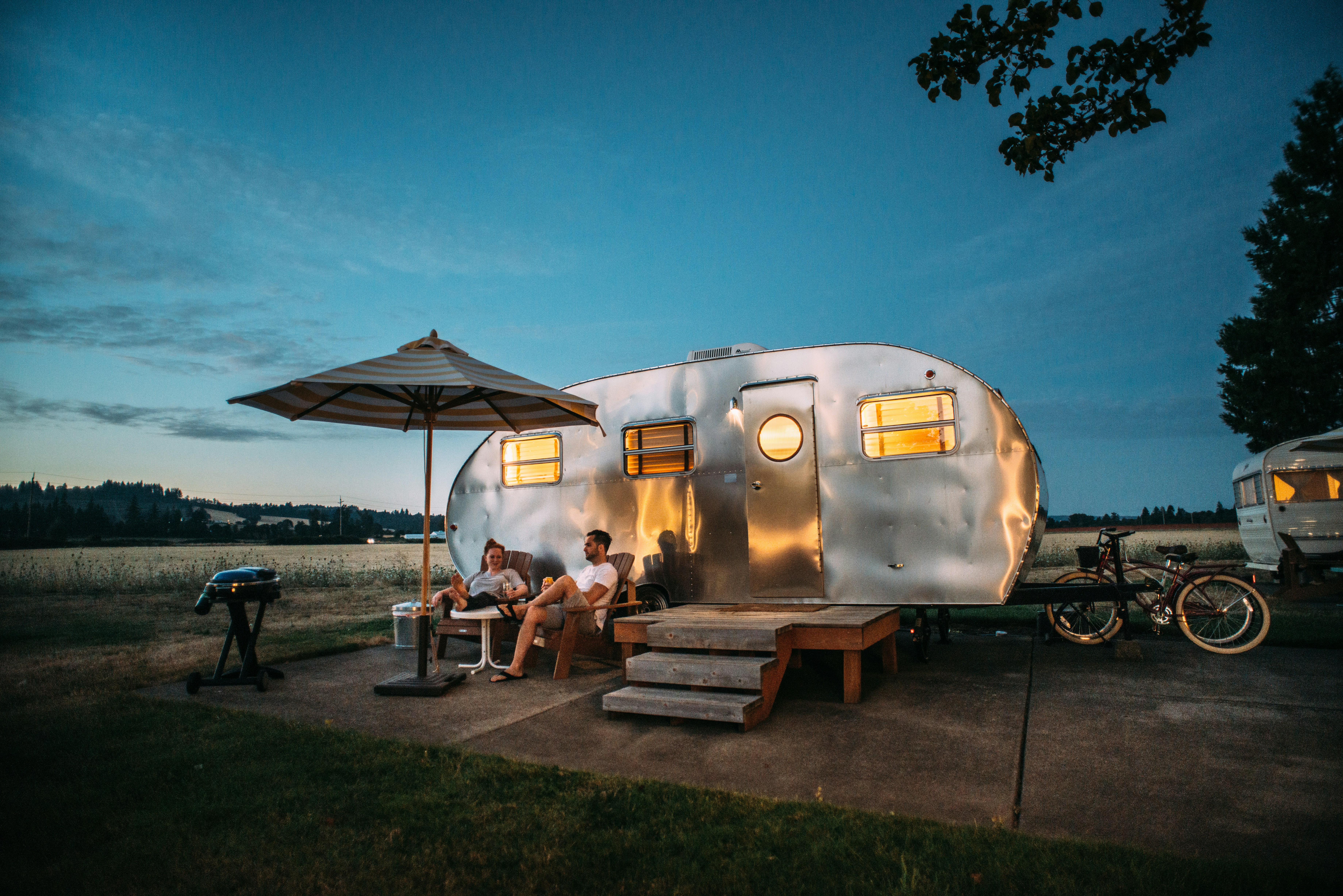 UK caravan park with modern caravans